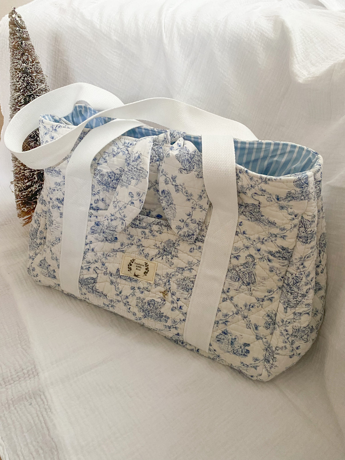 SAC CABAS MATELASSE TOILE DE JOUY
