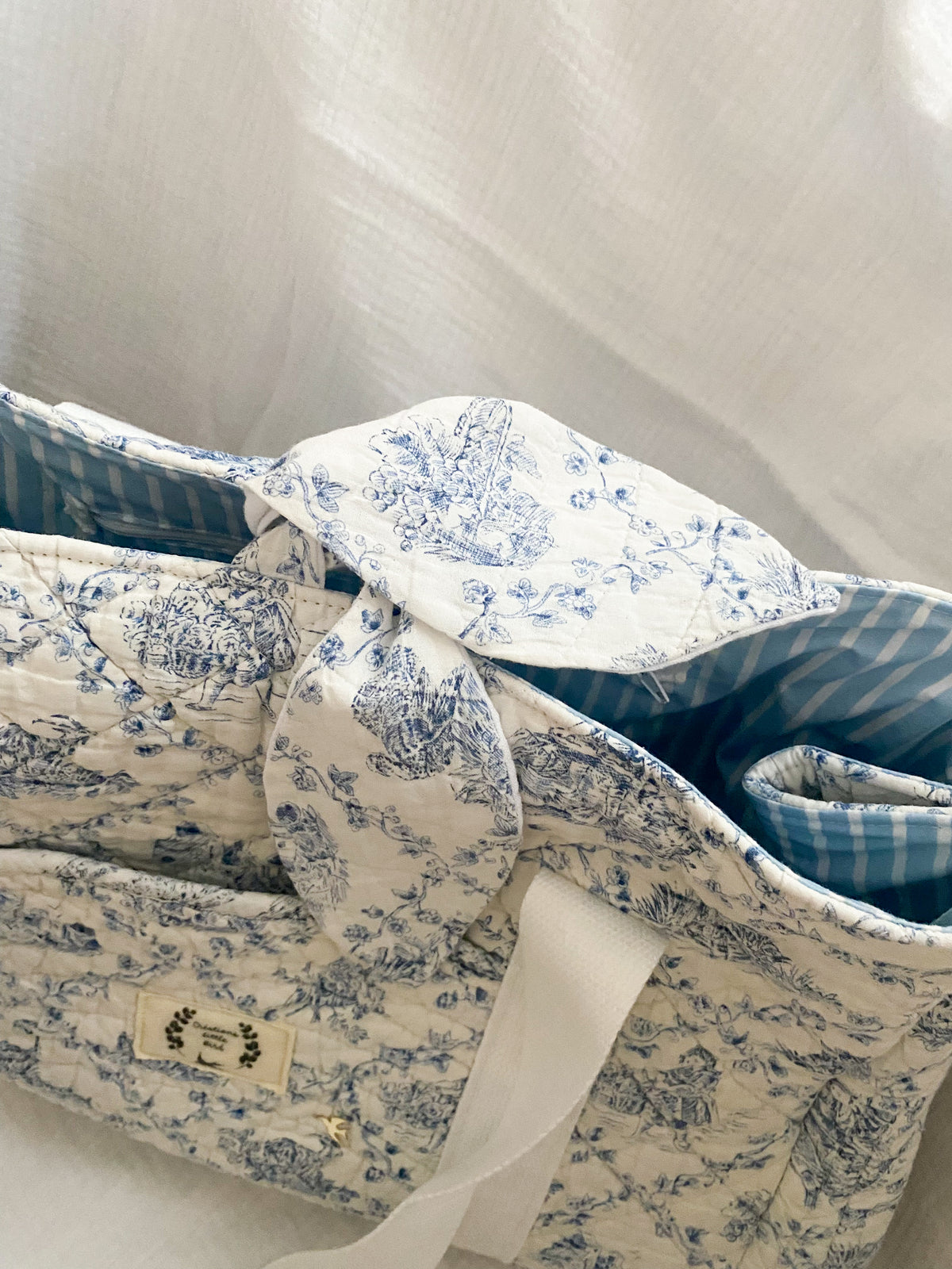 SAC CABAS MATELASSE TOILE DE JOUY