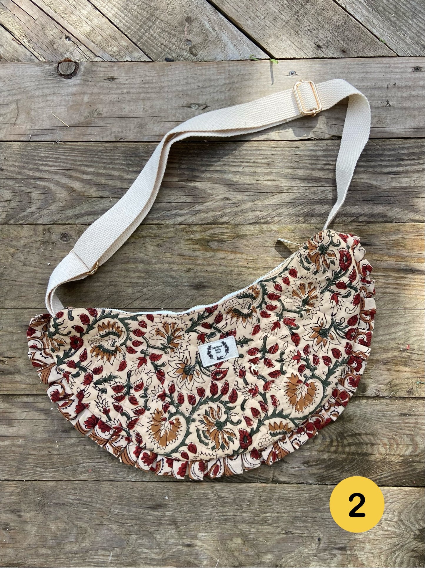 SAC DEMI-LUNE FROU-FROU