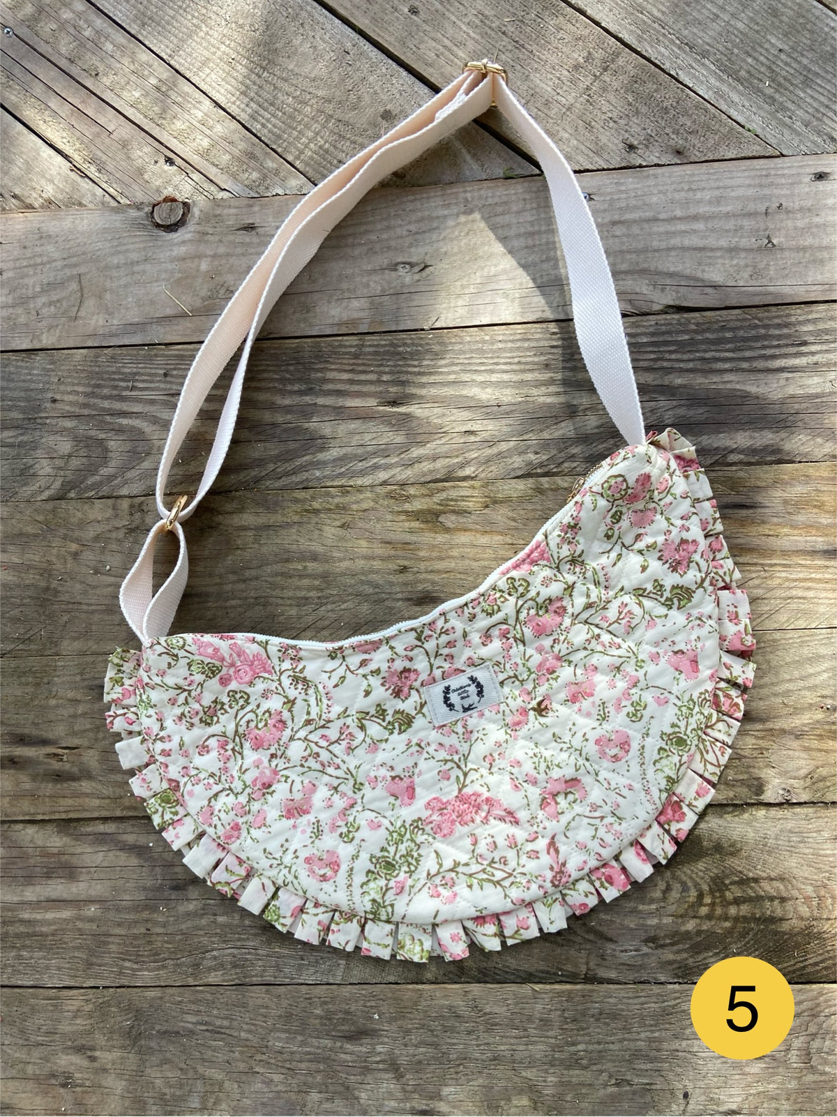 SAC DEMI-LUNE FROU-FROU