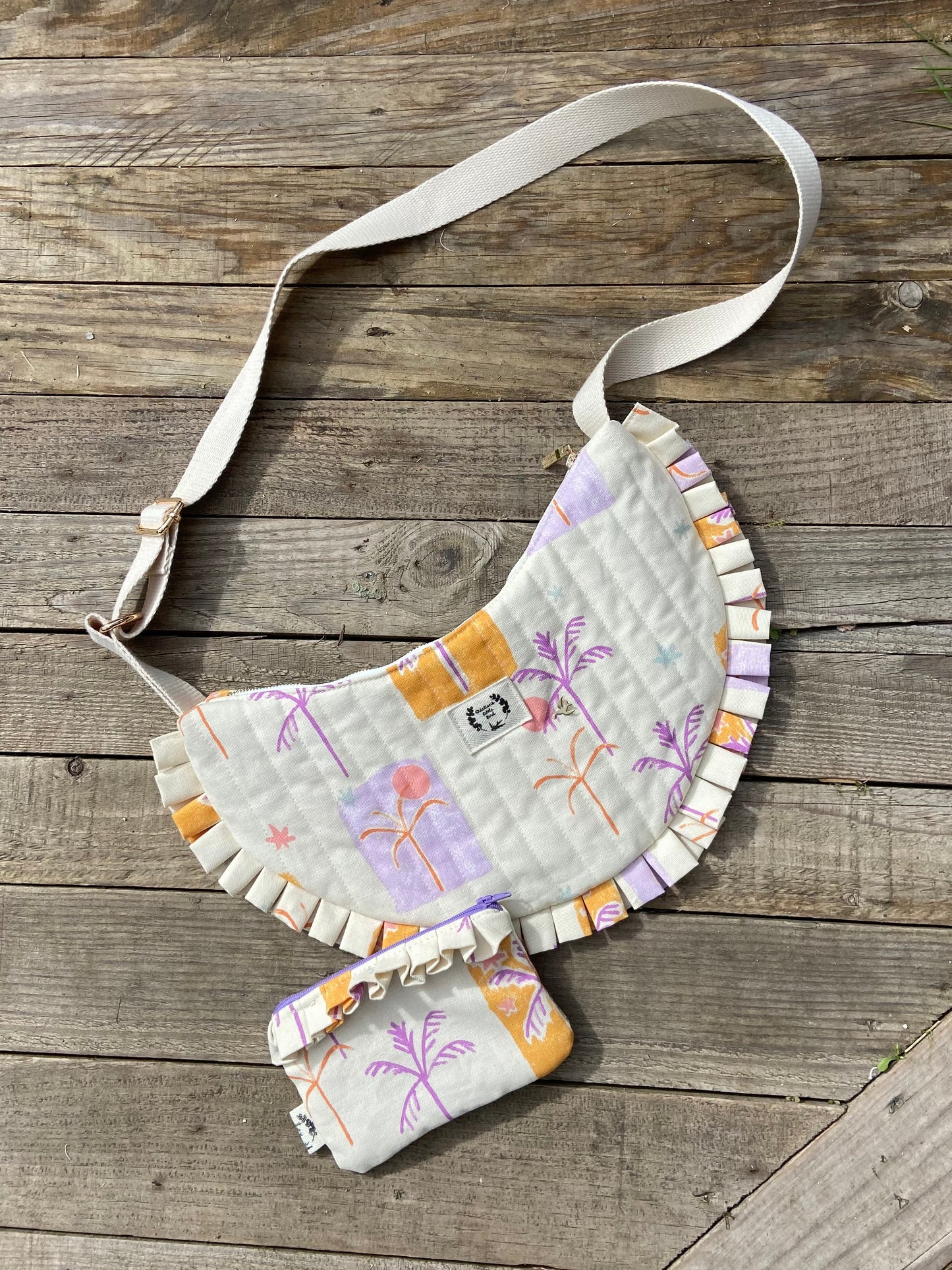 SAC DEMI-LUNE FROU-FROU