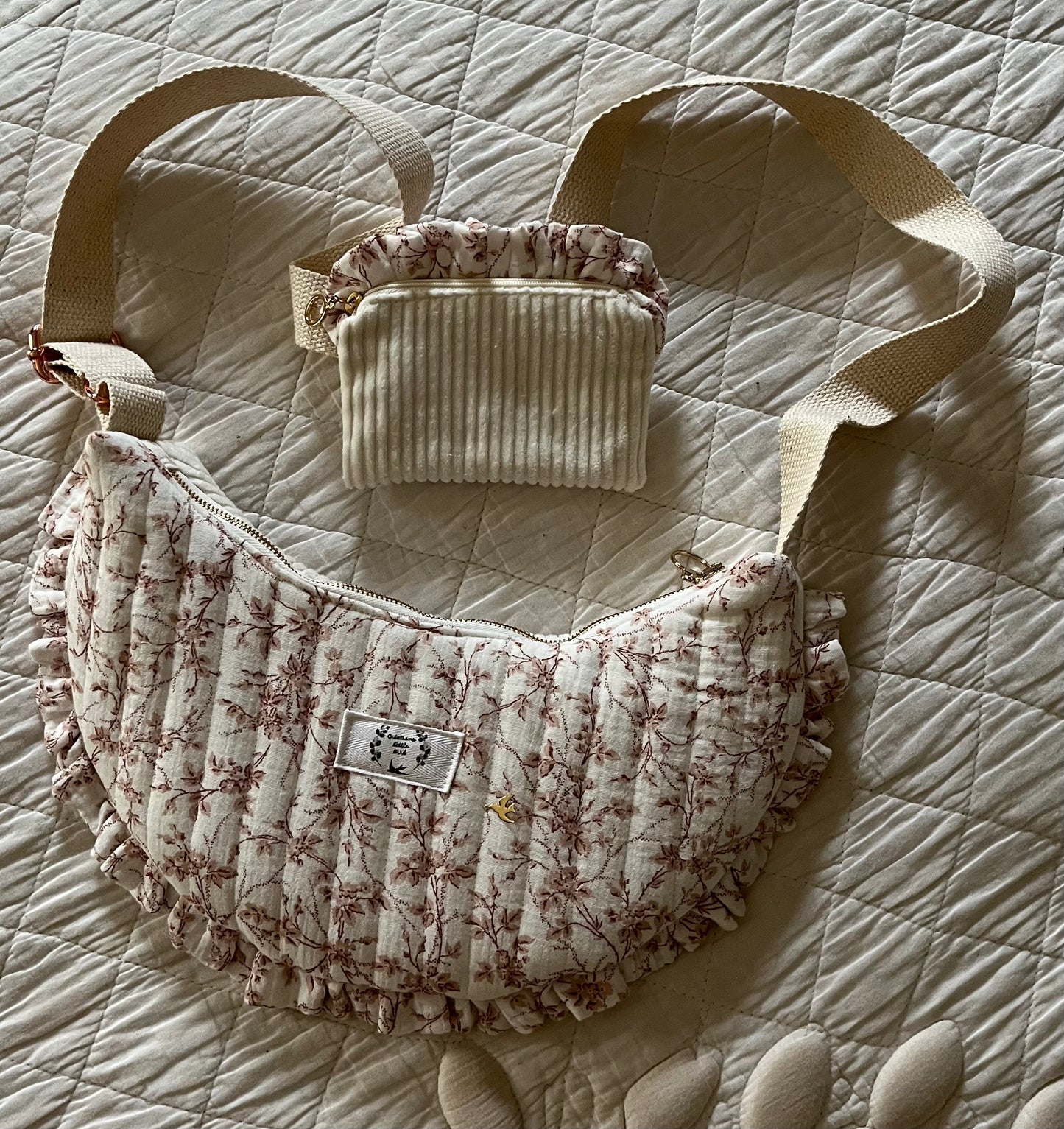 SAC DEMI-LUNE FROU-FROU