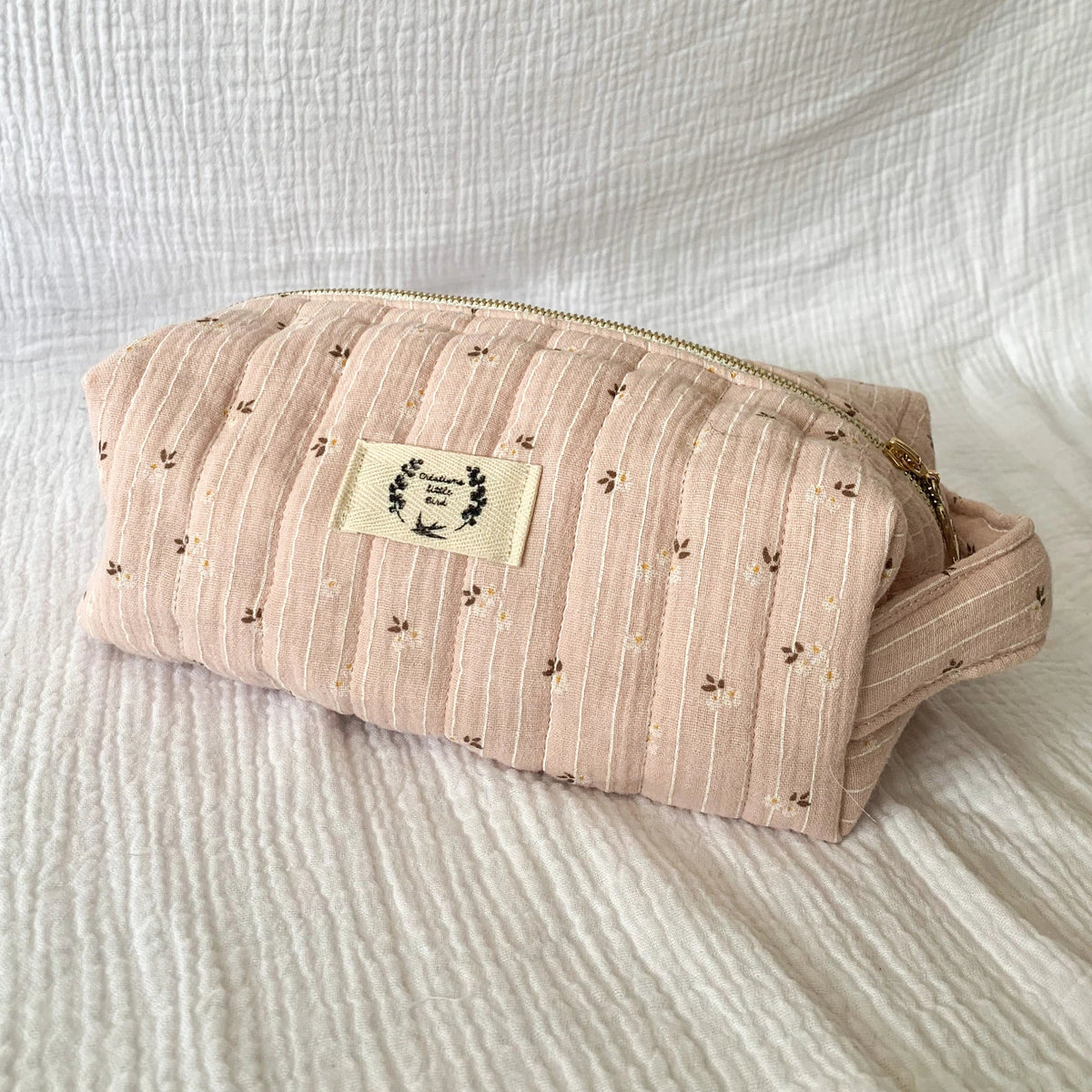 TROUSSE MATELASSEE GAZE DE COTON