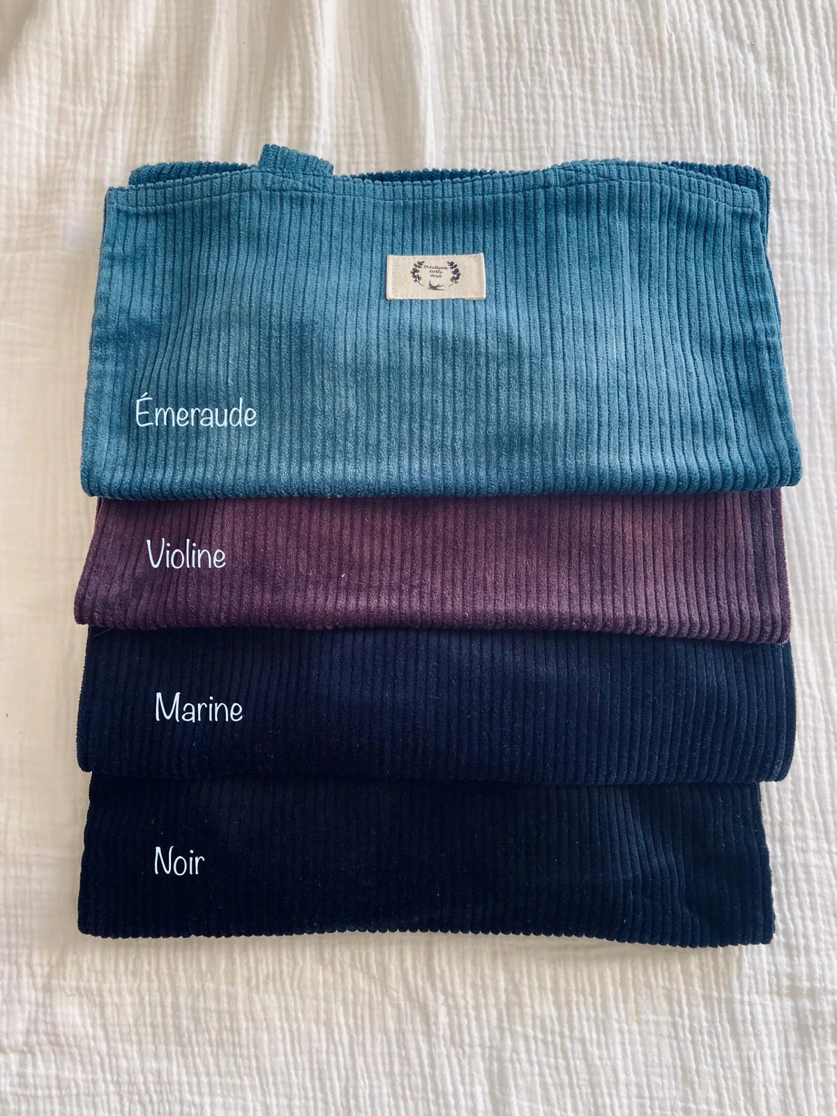 TOTE BAG VELOURS CÔTELÉ